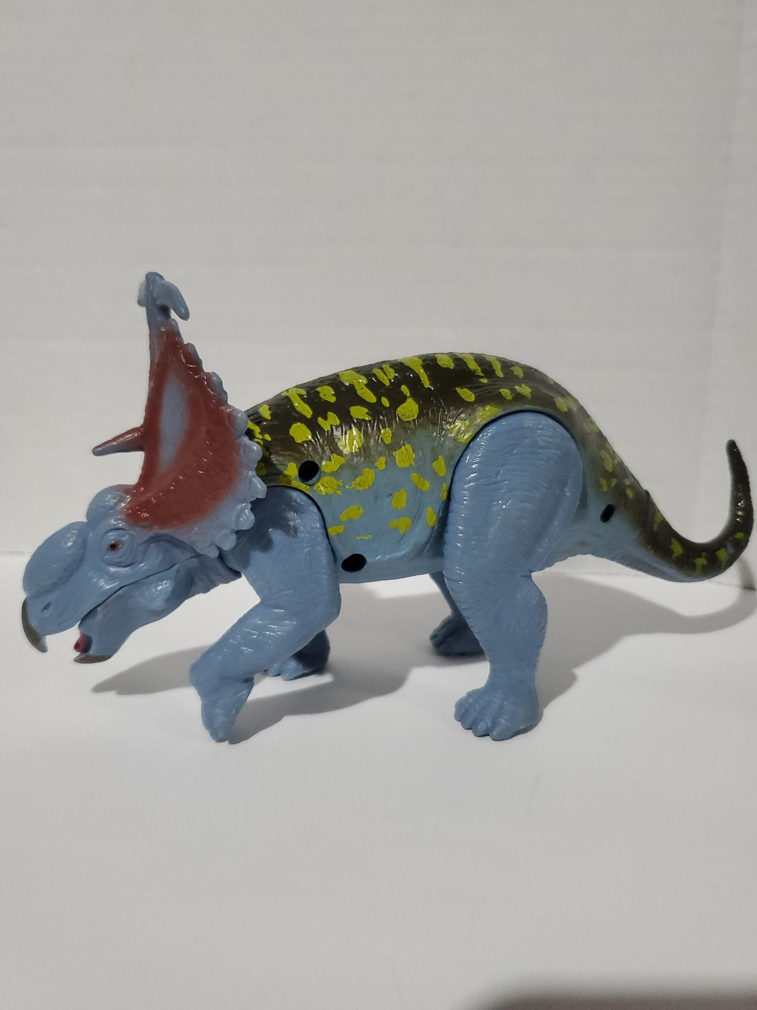 Kid Galaxy Triceratops Dinosaur Figure Toy Poseable Jurassic KG20083S Action