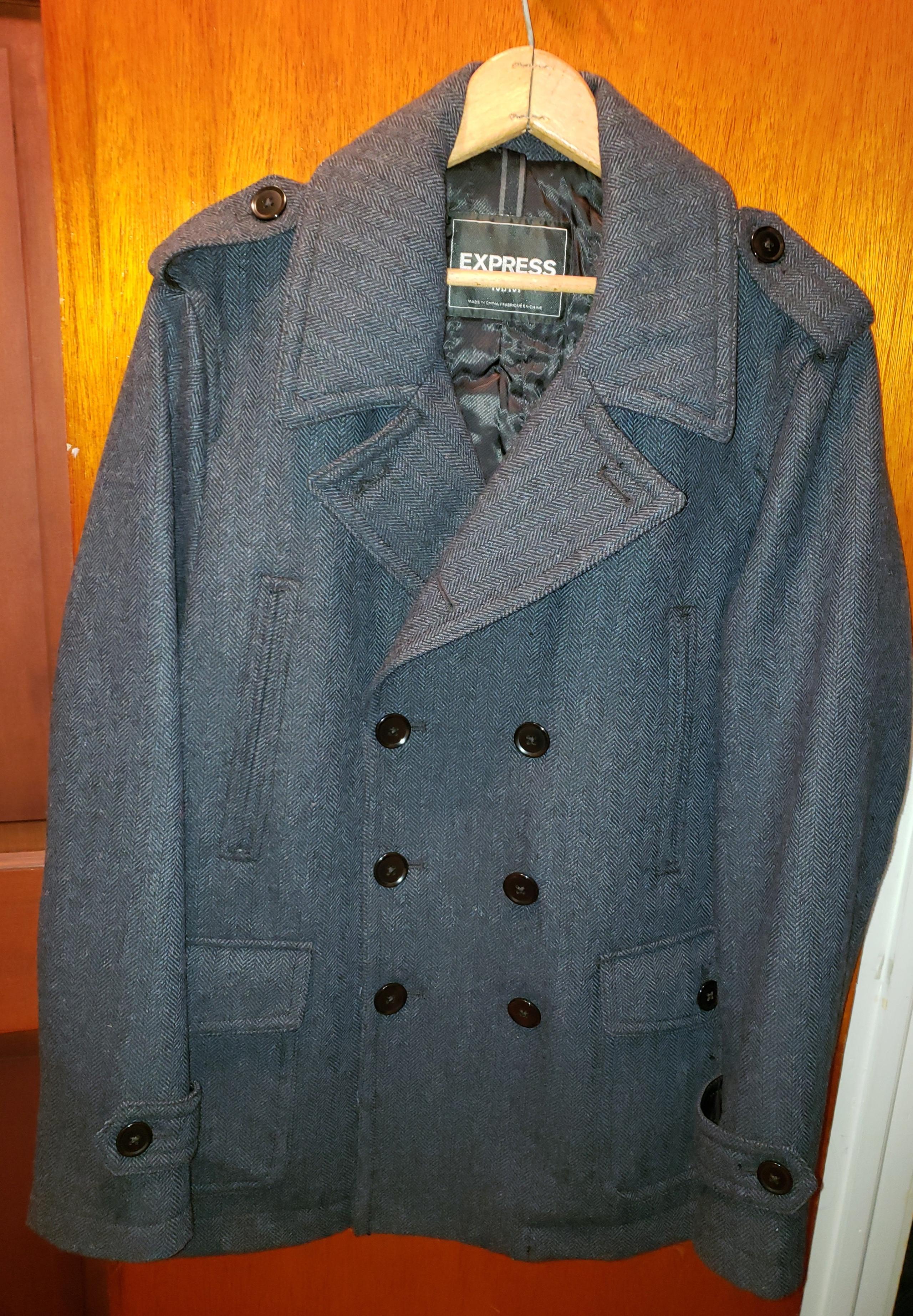 Express Men's Peacoat