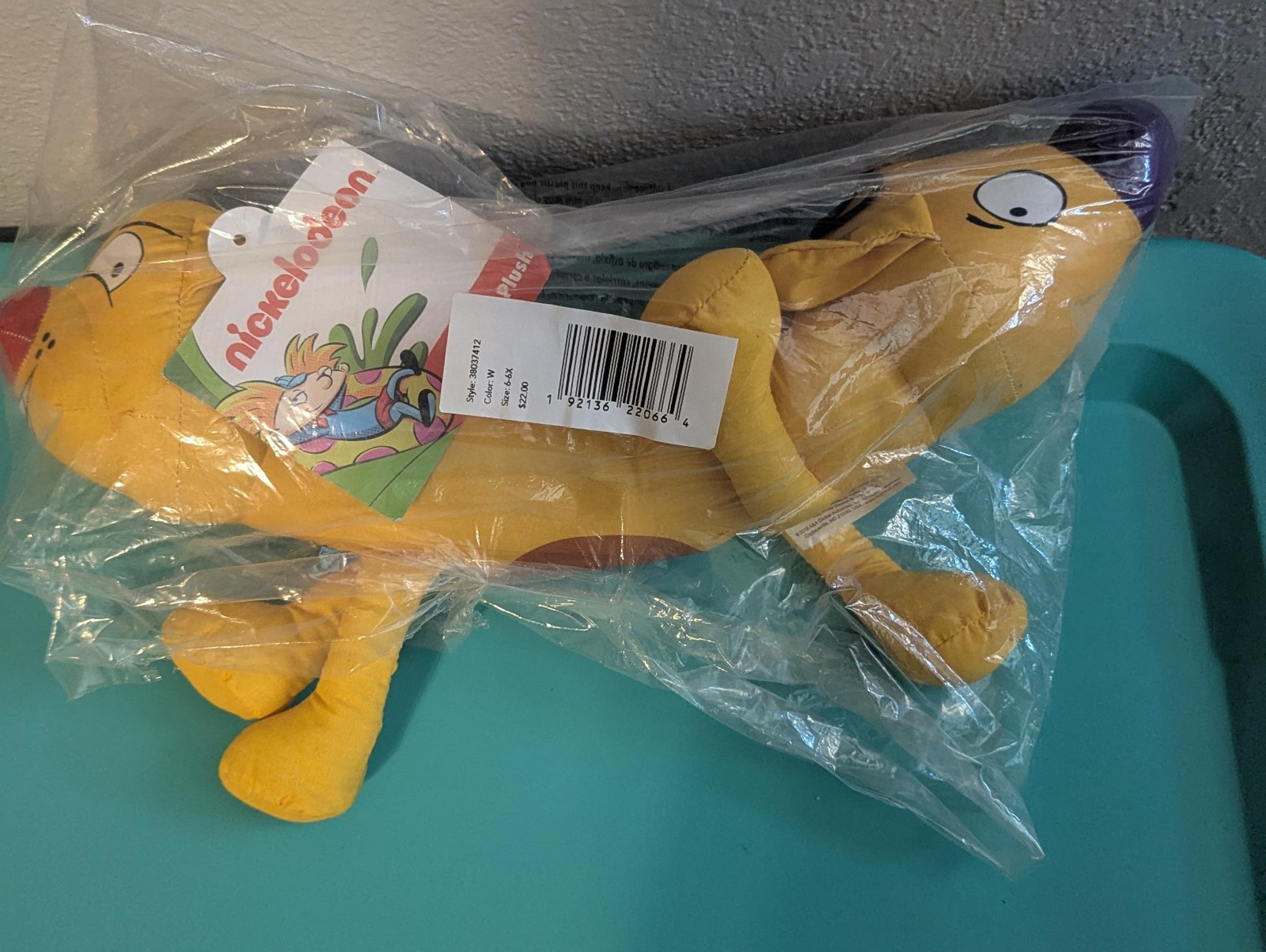 Vintage nickelodeon cat dog plush