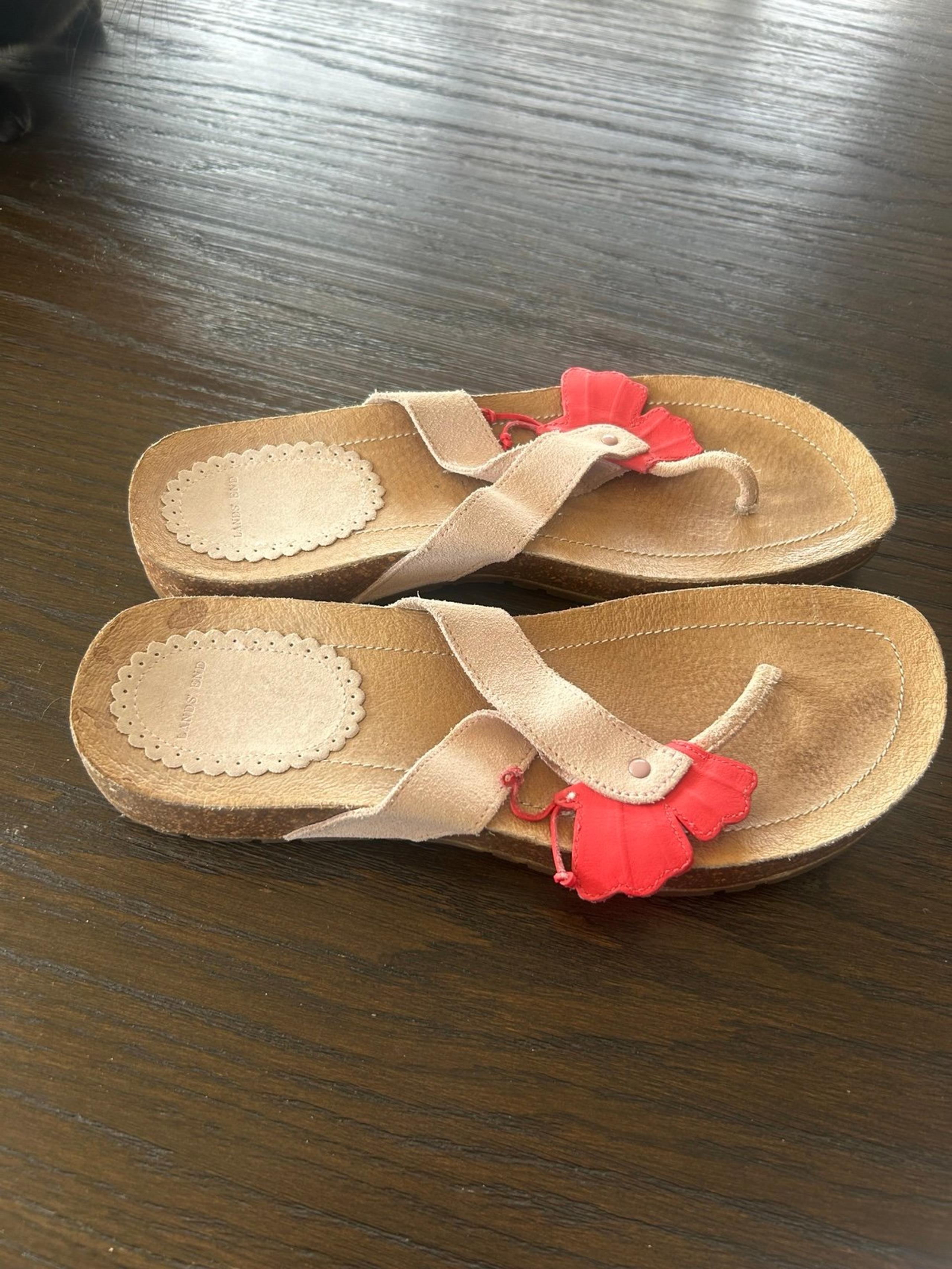 Sandals lands end suede
