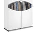 Whitmor 60 Polypro Clothes Closet, White with cover