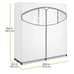 Whitmor 60 Polypro Clothes Closet, White with cover