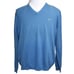 Lacoste Men's Long Sleeve V-Neck Cotton Jersey Sweater Knit Sky Blue Size 6 XL