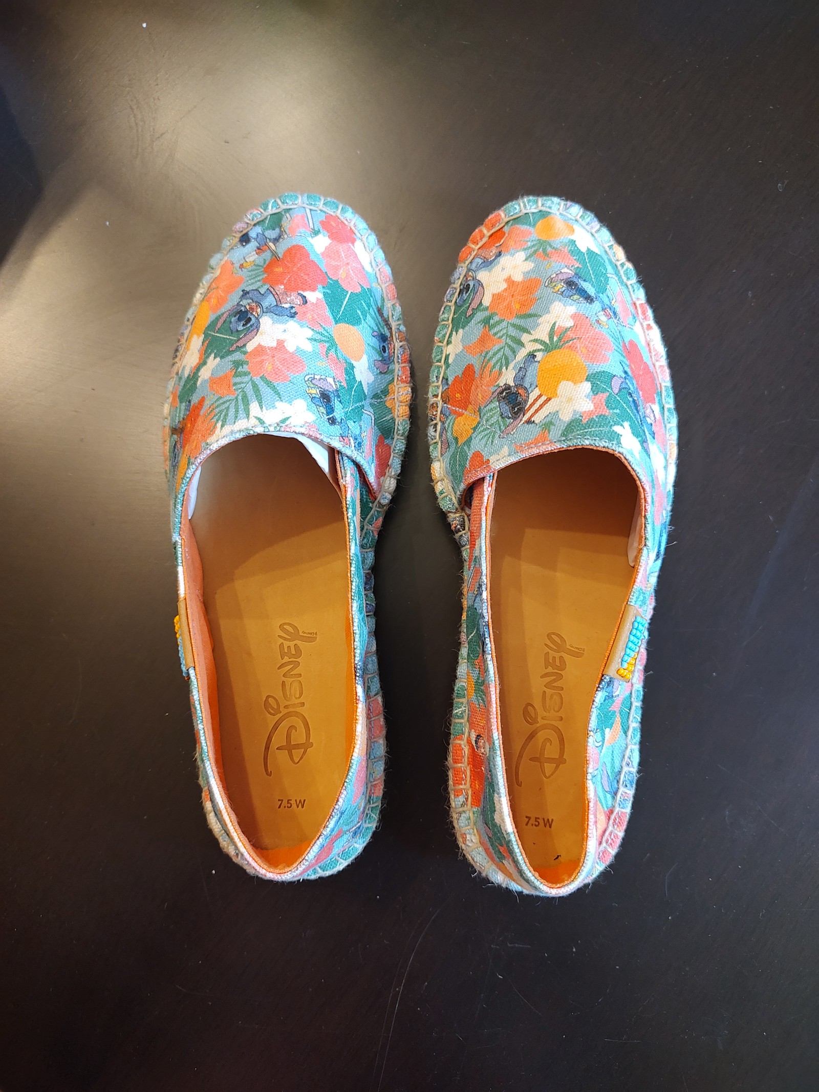 Ubuntu Disney Stitch Tropical Handmade Espadrille Shoes