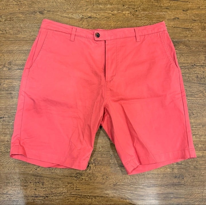 Criquet Coral Pink Casual Preppy Golf Tennis Chino Shorts Bermudas Men's 38x9