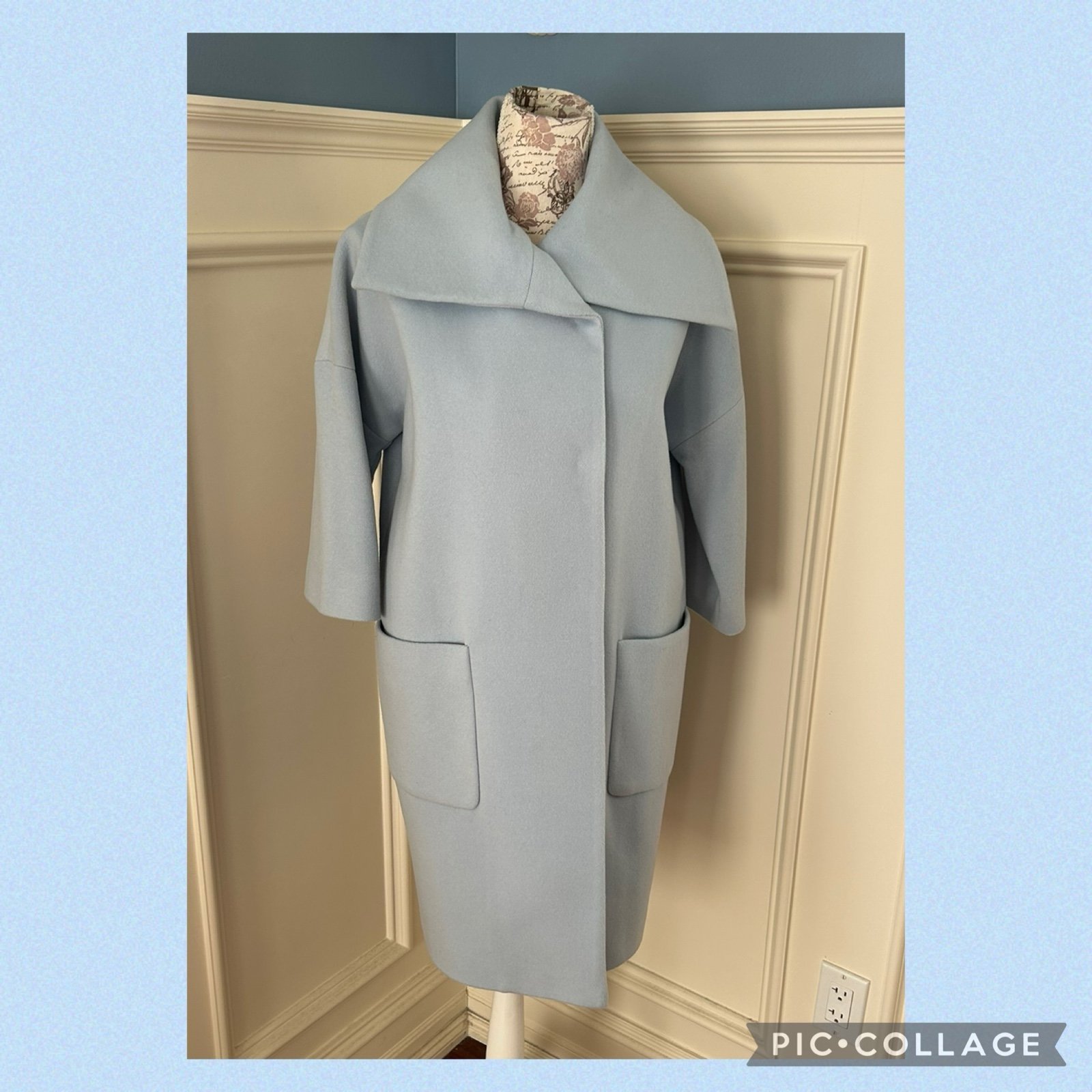 NWT Etcetera Jackie O wool blend coat 6/8