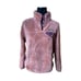 L.L.Bean Hi-Pile Fleece Pullover Sweater Rosewood Heather Women's Medium Petite