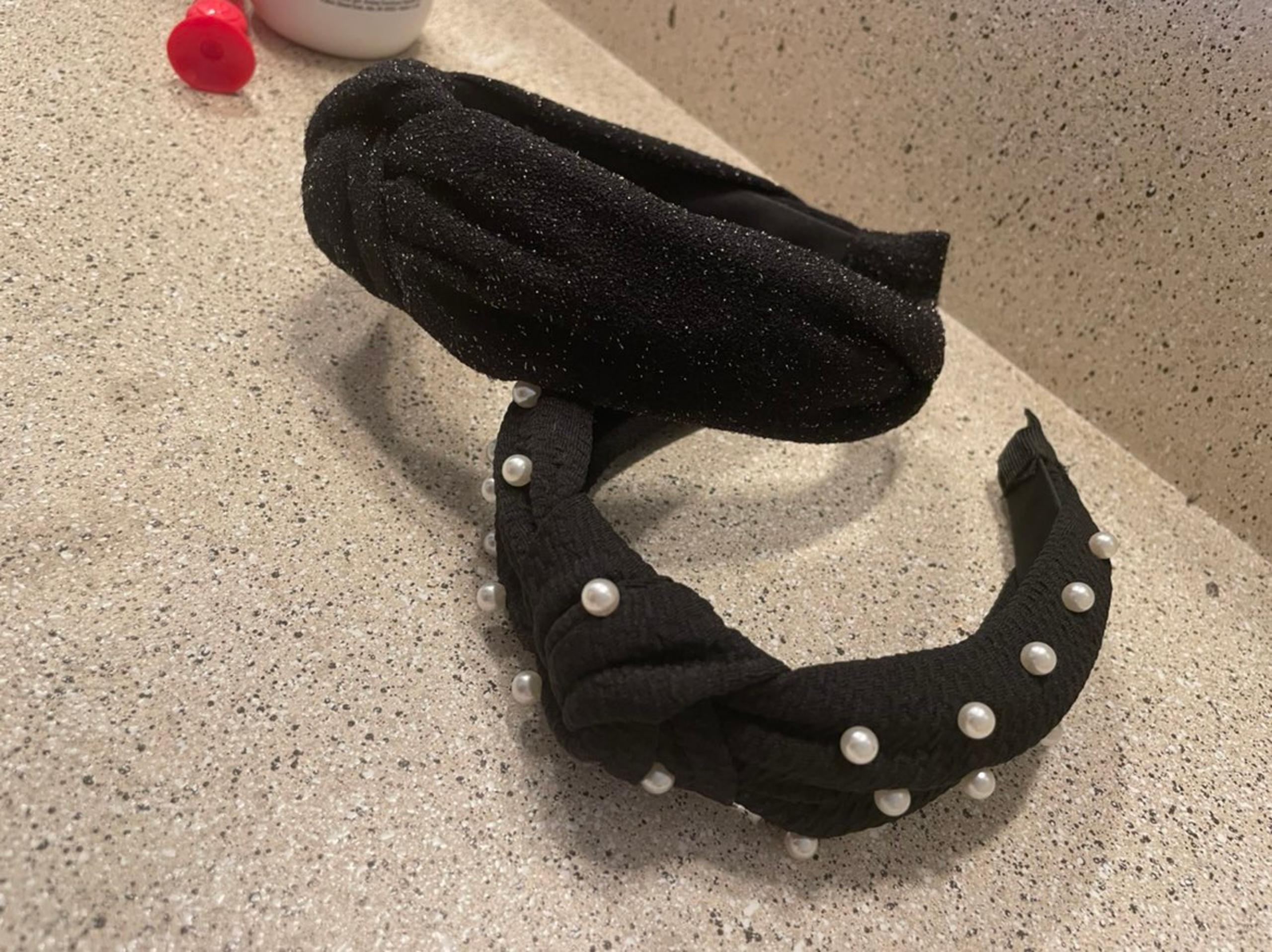 2 Black Headbands