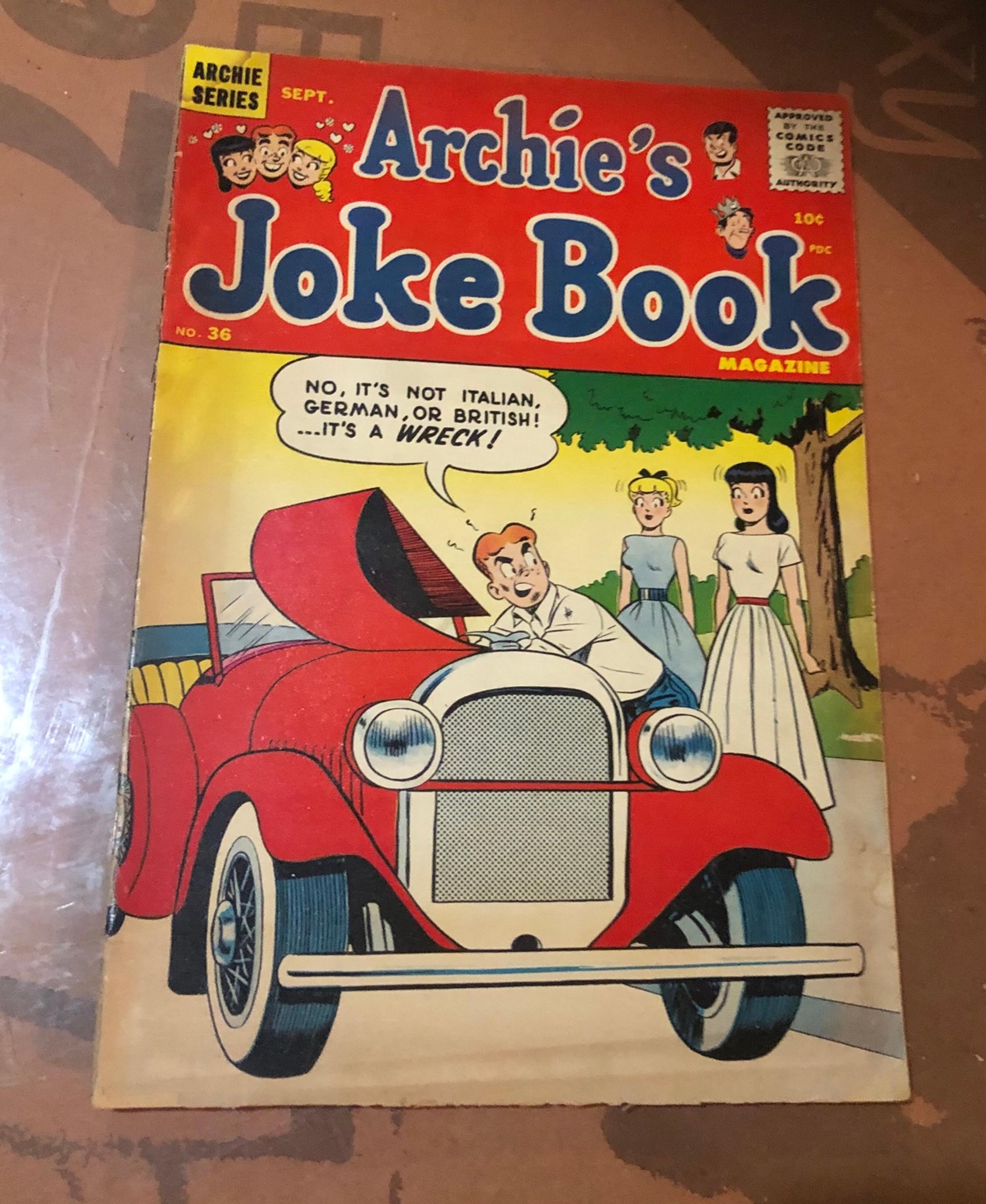 Archie’s joke book #36 Vintage Silver Age Comic Book 1958.