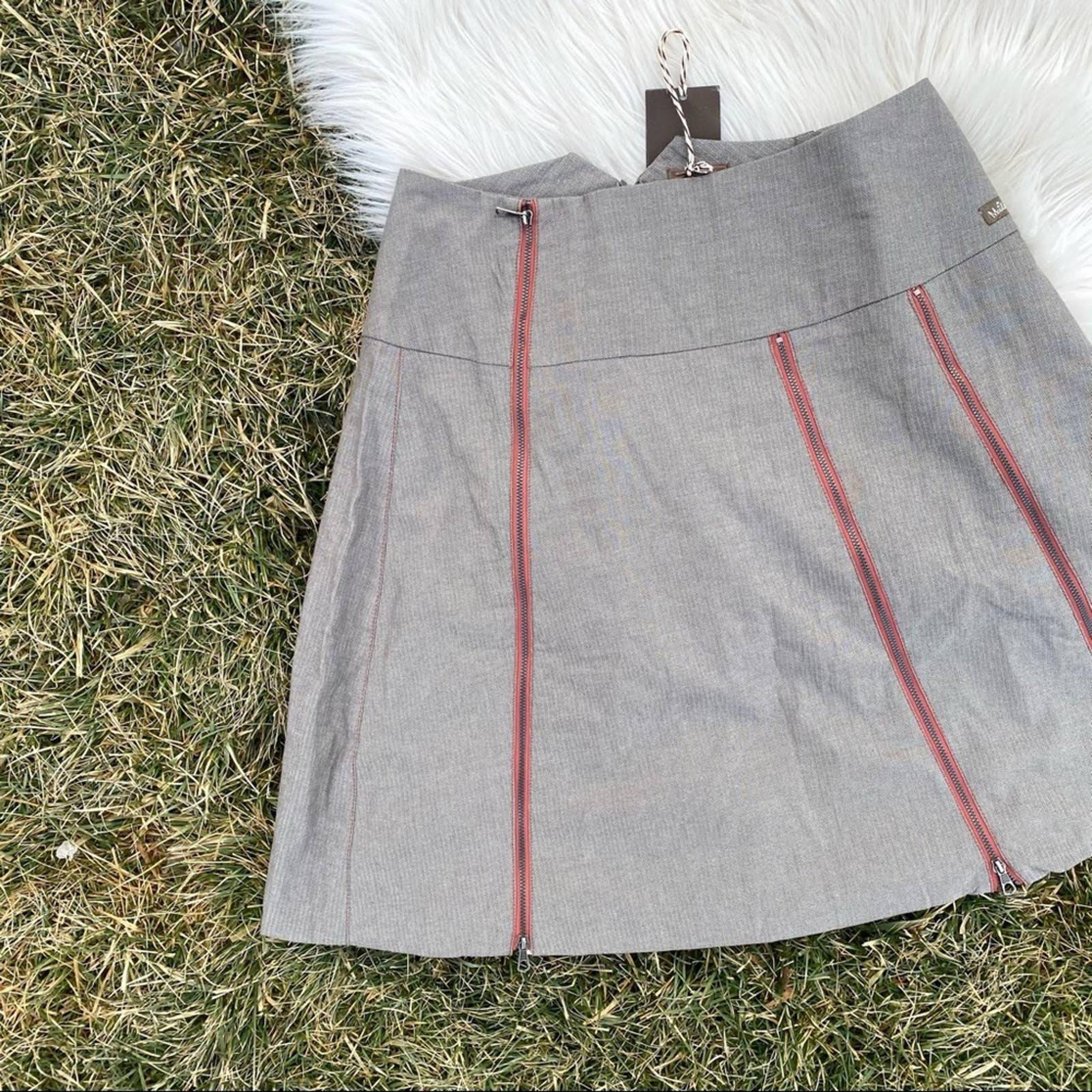 Matilda Jane zipper a-line brown skirt NWT medium