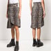 NWT GANNI Leopard Print Asymmetric Denim Skirt