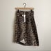 NWT GANNI Leopard Print Asymmetric Denim Skirt