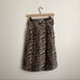 NWT GANNI Leopard Print Asymmetric Denim Skirt