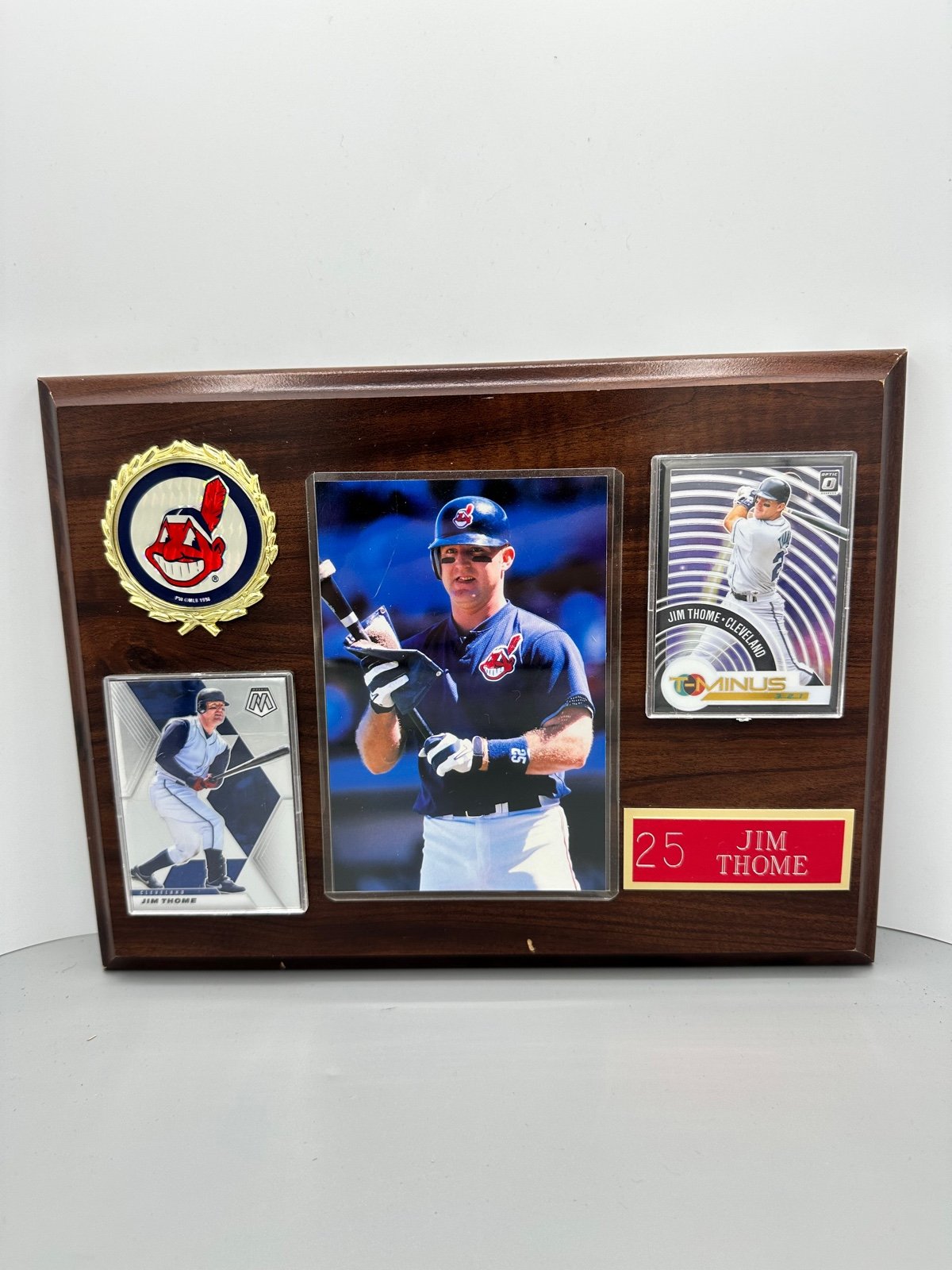 Jim Thome #25 - Cleveland Indians Commemorative Picture Frame Cards and Picture