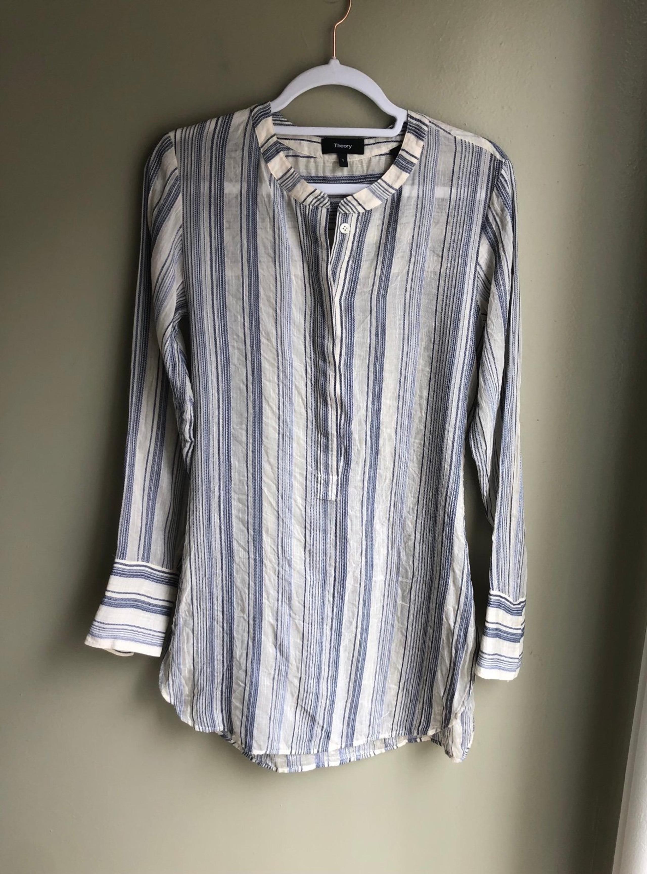 Theory Marseille Vall Stripe Silk Dress Size: S