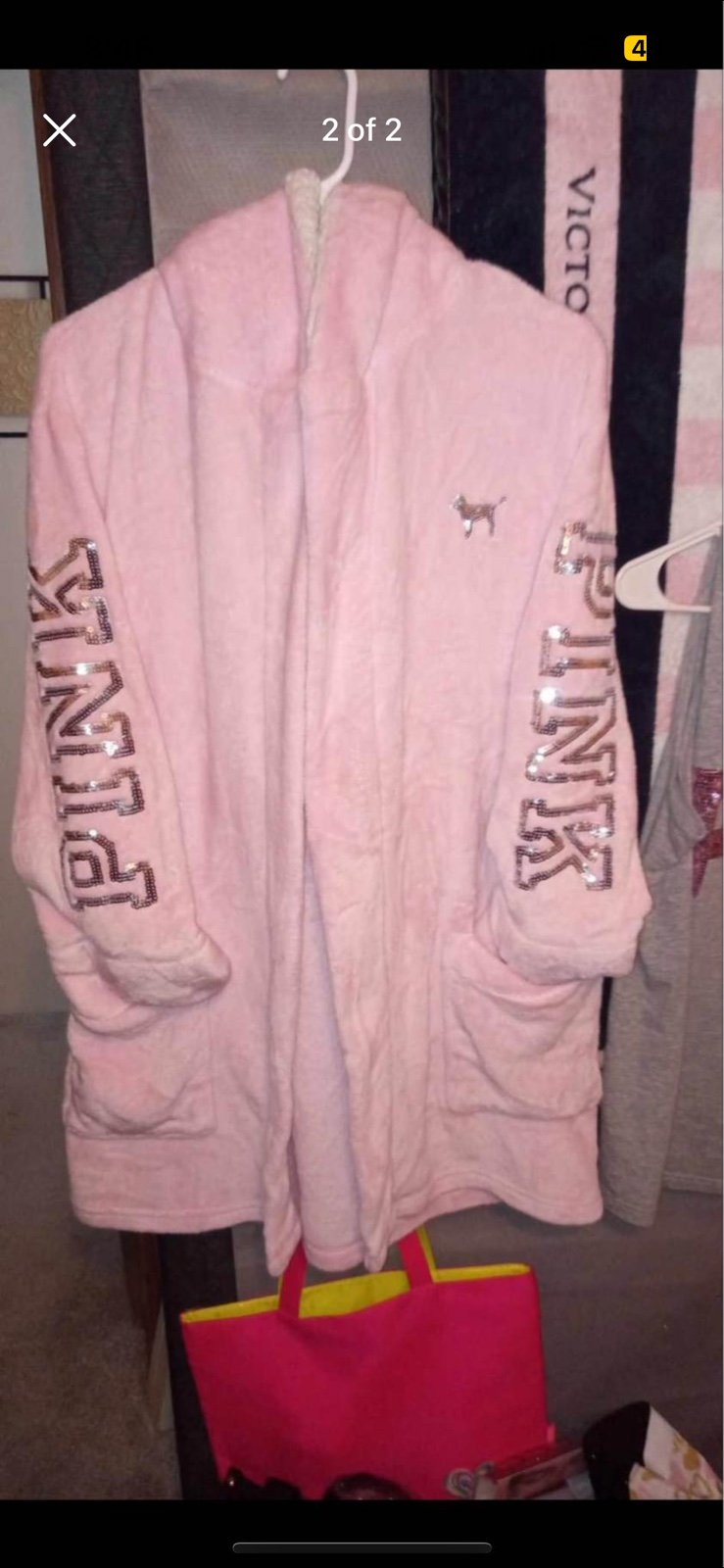 PINK bling robe