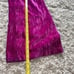Nasty Gal Collection Hot Pink Velvety & Shimmer High Waisted Wide Leg Pants Sz 4