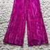 Nasty Gal Collection Hot Pink Velvety & Shimmer High Waisted Wide Leg Pants Sz 4
