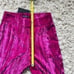 Nasty Gal Collection Hot Pink Velvety & Shimmer High Waisted Wide Leg Pants Sz 4