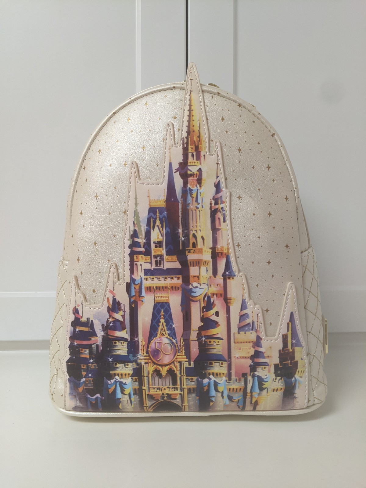 Disney 50th Anniversary Cinderella Castle Loungefly Backpack - NWT - NEVER USED