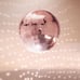 16 Large Blush Rose Gold Disco Ball Ornaments, Mirror Foam Ball with Hanging Sw