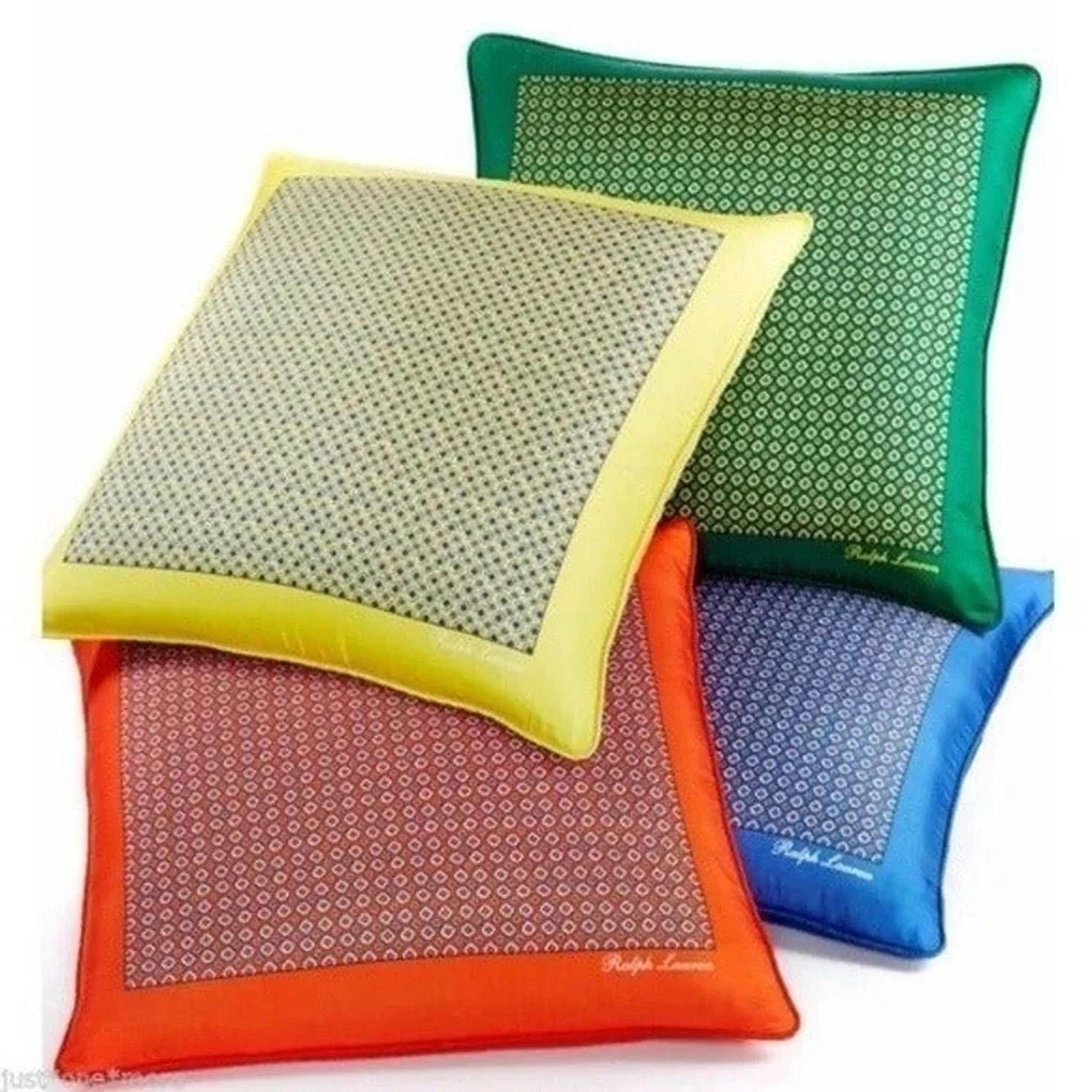 Ralph Lauren Mason Yellow Silk Pillow