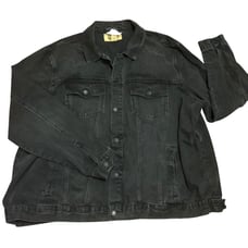 Big And Tall Men’s Foundry Black Denim Jacket SZ 3XLT
