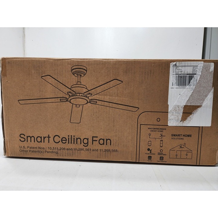 CEME 52 Smart Ceiling Fan w/ LED Lights compatible w/ Alexa Siri Google New