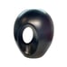 RARE BLACK Sporvil Round Donut Ceramic Vase Made in Portugal