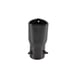 New Gunmetal Heart Shaped Stainless Steel Car Exhaust Pipe Muffler Tip STRAIGHT