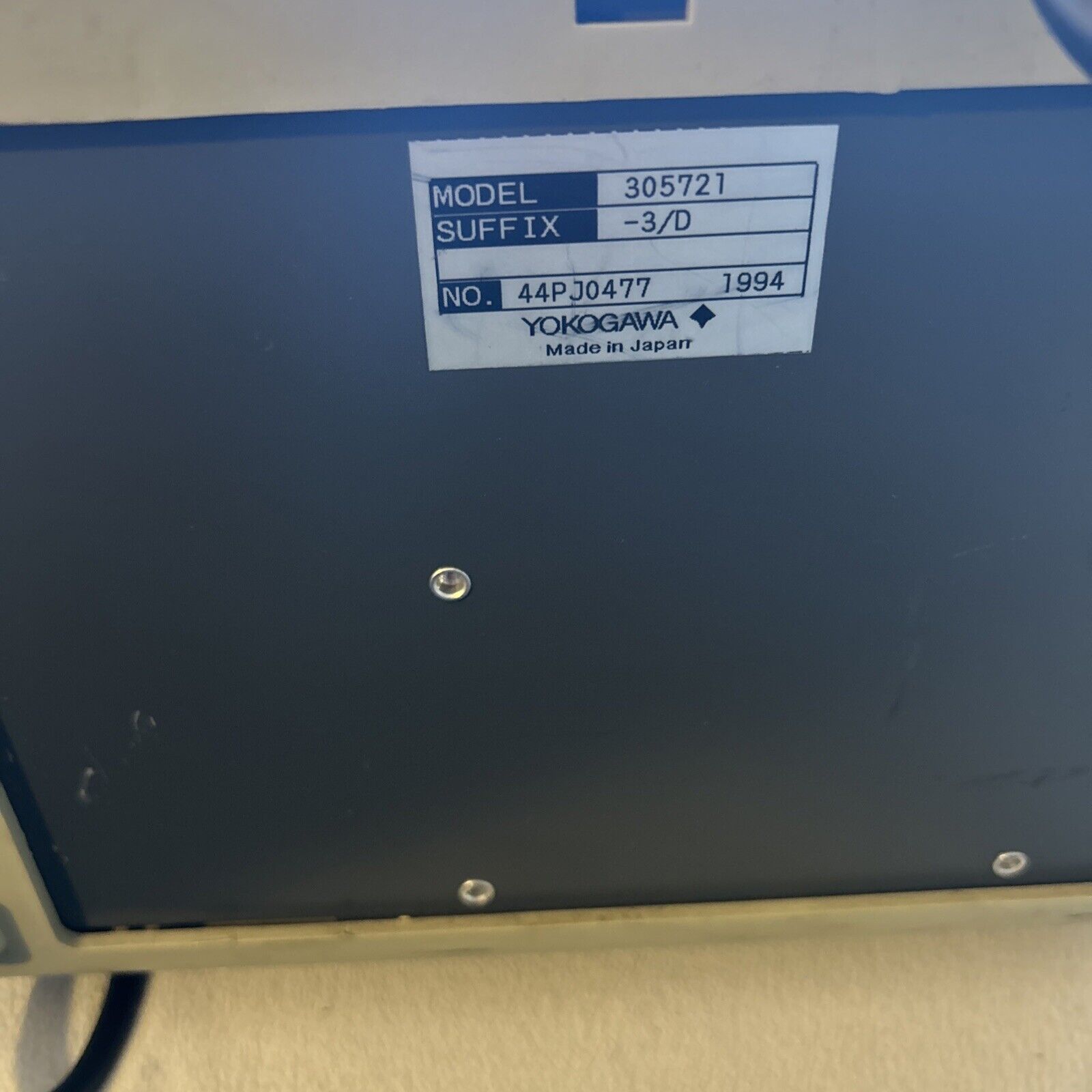 Yokogawa YEW type 3057 portable chart recorder [2*W-35] Untested