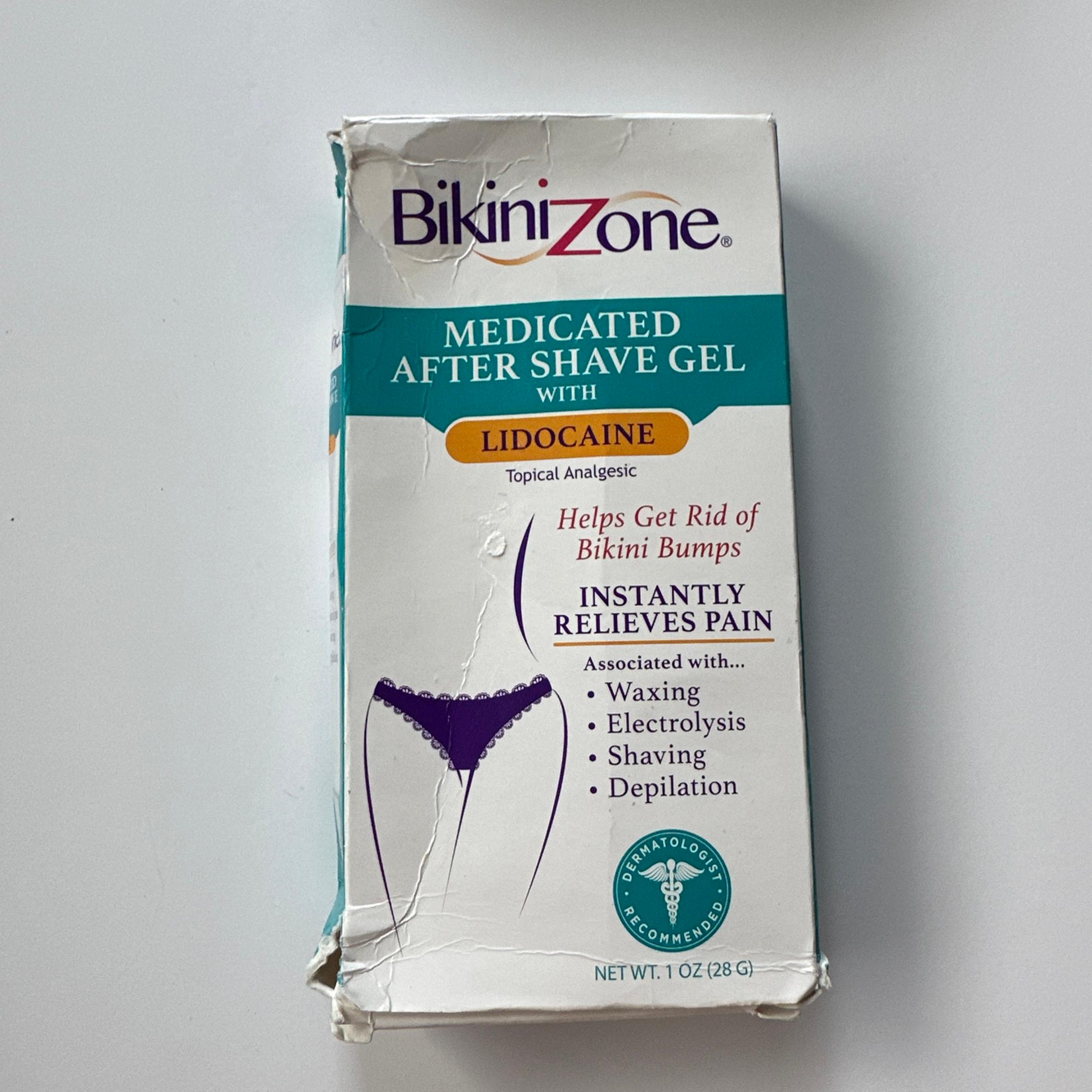 Bikini Zone Medicated After Shave Gel with for Bikini Bumps 1 oz.