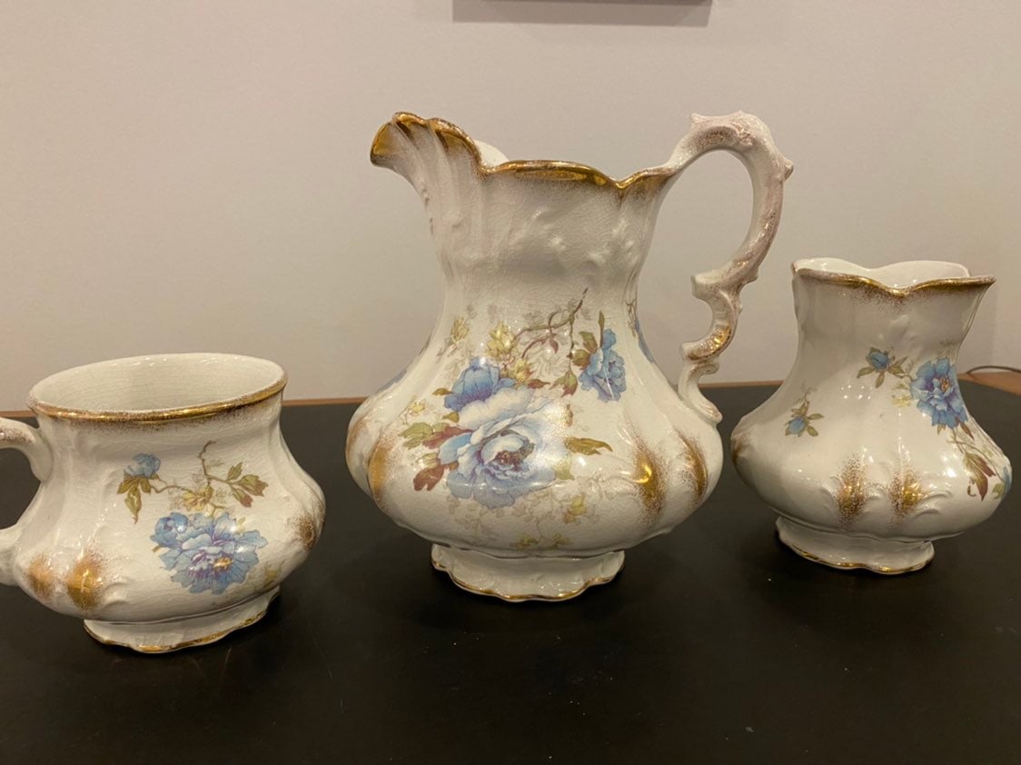 Matching pitcher,, creamer & vase