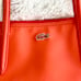 Lacoste L.12.12 Concept Tote Bag Vinyl Orange Top Handle Top Zip