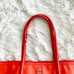 Lacoste L.12.12 Concept Tote Bag Vinyl Orange Top Handle Top Zip