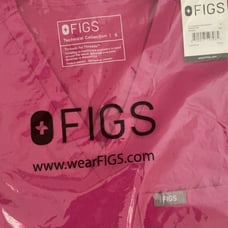 Small FIGS Catarina Scrub Top & Small Petite Zamora Joggers in RASPBERRY SORBET