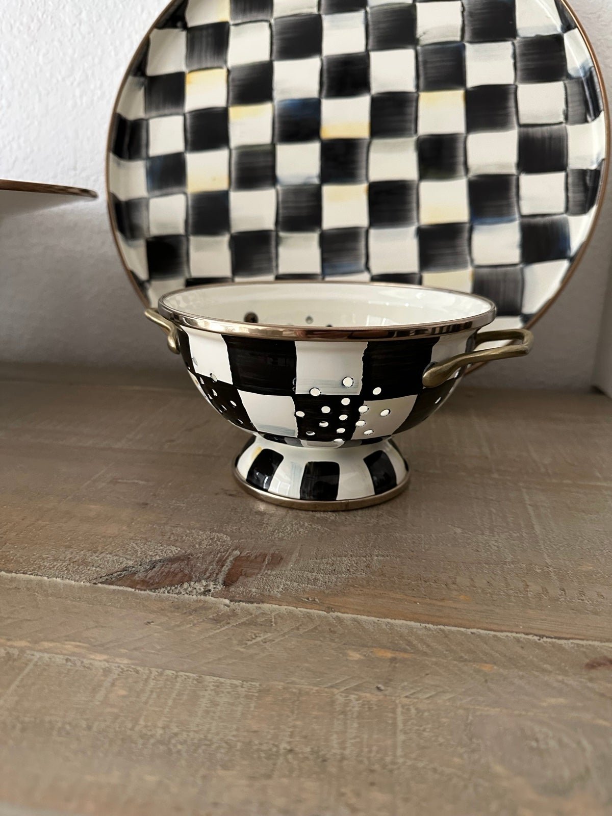 Brand new Mackenzie Childs Small Colander