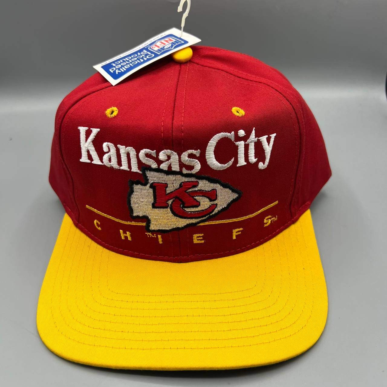 Vintage Kansas City Chiefs Hat Men Red Twins Enterprise NFL Snap Back Cap New
