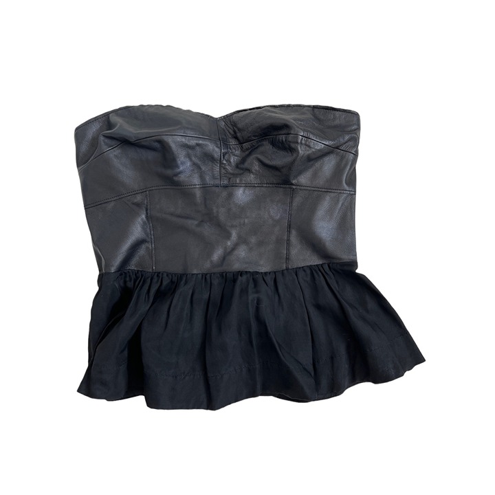 Rebecca Taylor Lamb Leather Top
