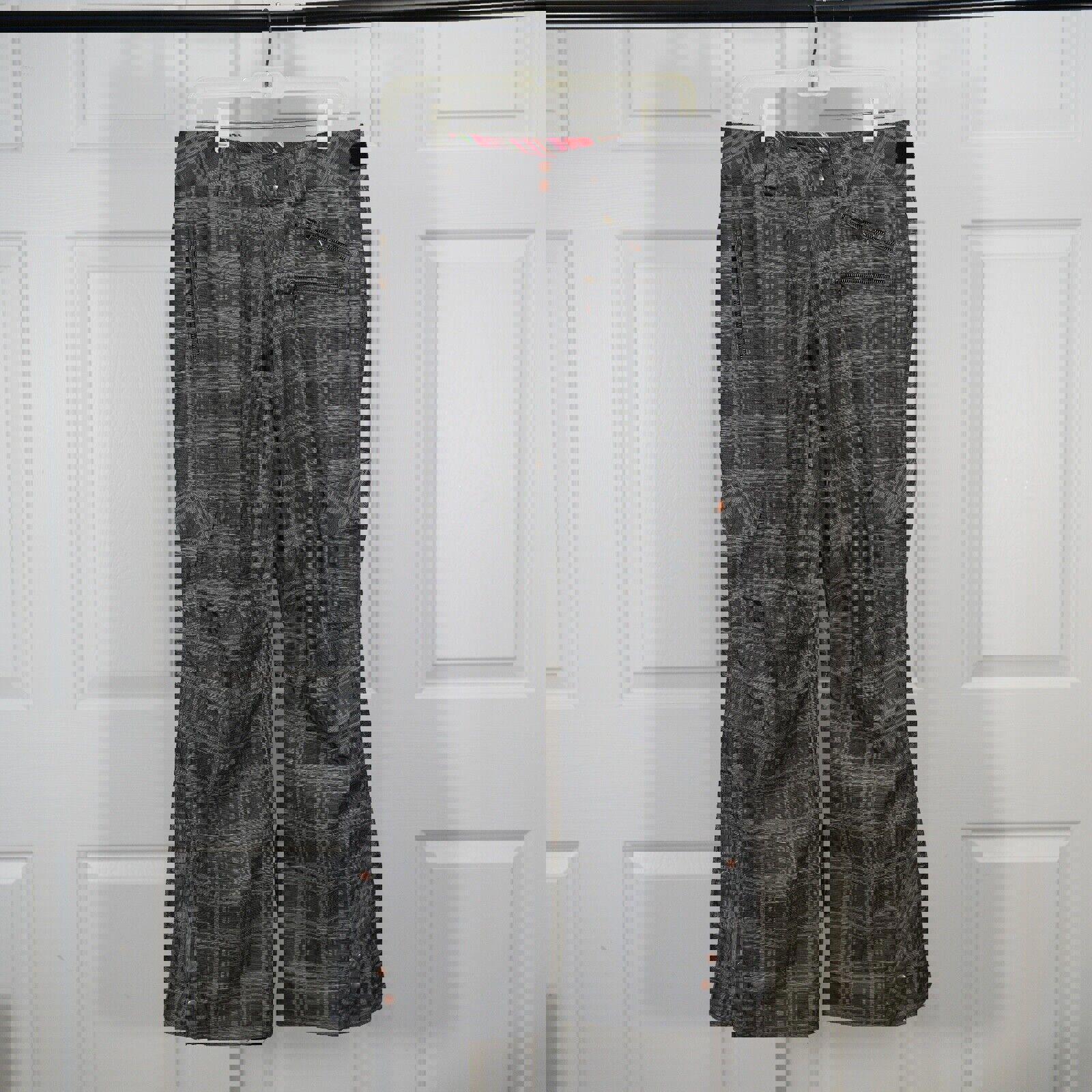 Obermeyer Ski Pants Ladies Womens Size 8 Black Jayden Snow Winter Zippers