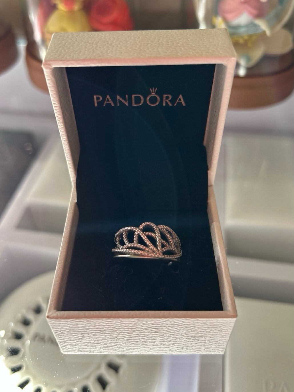 Pandora butterfly CZ ring