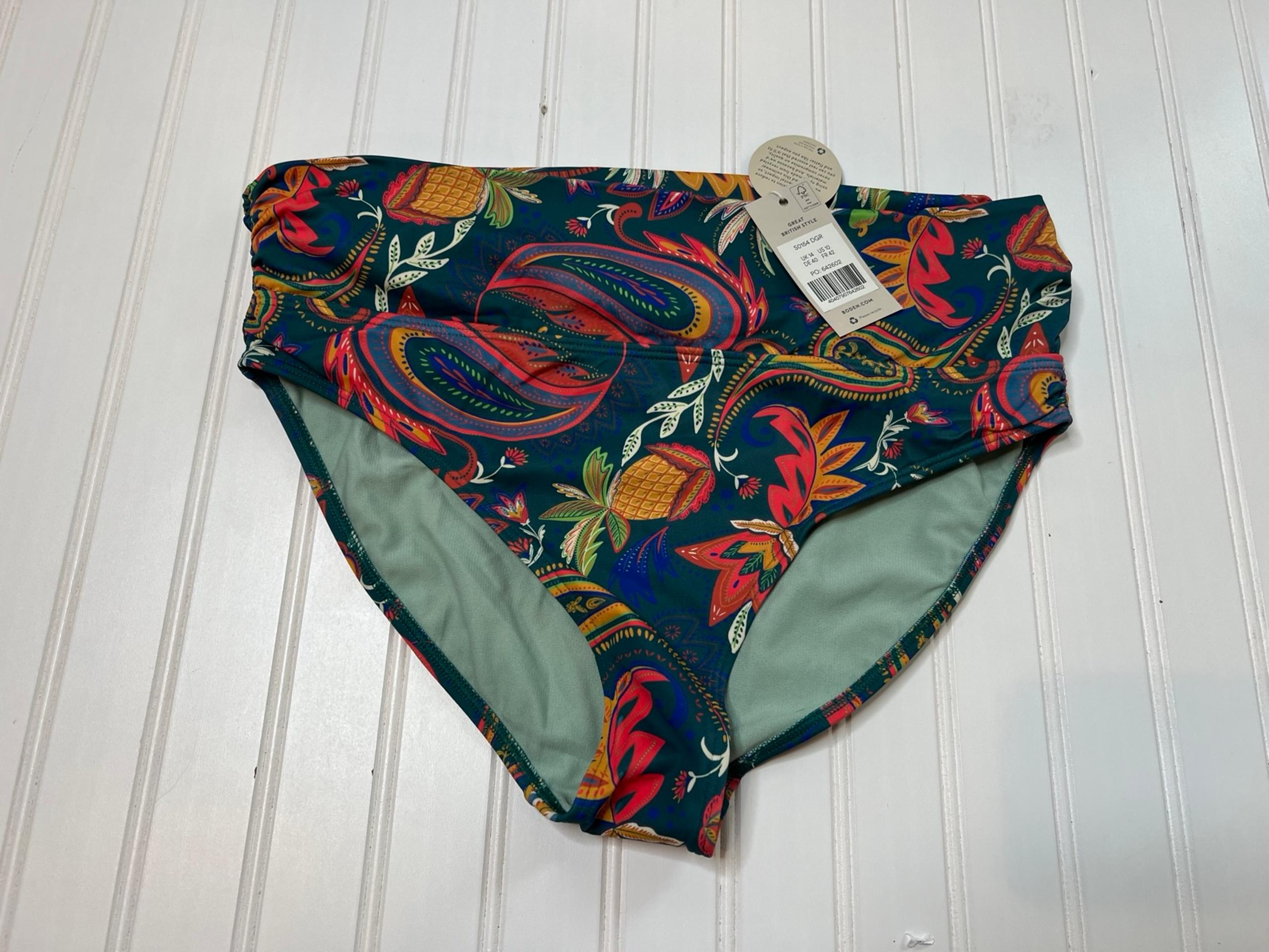 Boden Bikini Bottom Women 10 Levanzo Fold Swim Suit NEW. 370