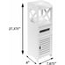 Floor Cabinet Bathroom Storage Standing Narrow Cupboard Shelf Toilet White Wood