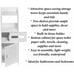 Floor Cabinet Bathroom Storage Standing Narrow Cupboard Shelf Toilet White Wood