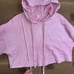 alo Yoga Pink Oversized Crop Hoodie Pullover Sweater Size S In Good Condition