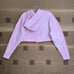 alo Yoga Pink Oversized Crop Hoodie Pullover Sweater Size S In Good Condition