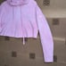 alo Yoga Pink Oversized Crop Hoodie Pullover Sweater Size S In Good Condition