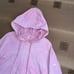 alo Yoga Pink Oversized Crop Hoodie Pullover Sweater Size S In Good Condition