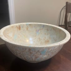 Texas Ware Confetti Melamine mixing bowl #118 (10” across the rim).