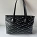 Love Moschino signature Allover Shoppers tote Bag Black With Red Interior